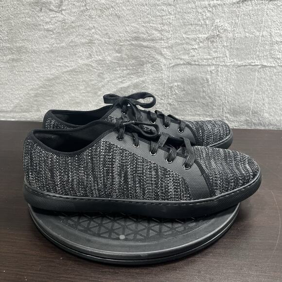 FitFlop Christopher Mens Size 10 Lace Up Gray Black Knit Lace Up Casual Sneakers - Picture 1 of 10